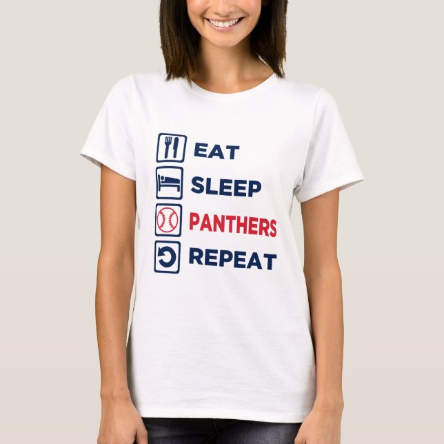 Eat-Sleep-Repeat Womens shirts (Front)