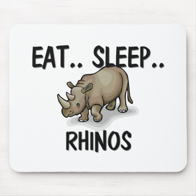 Eat Sleep RHINOS Mouse Pad (Front)