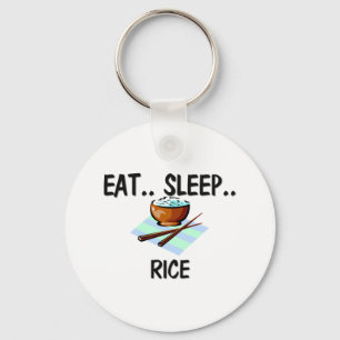 Eat Sleep RICE Keychain