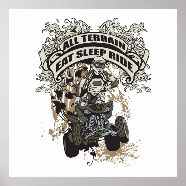 Eat, Sleep, Ride All Terrain Poster (Front)