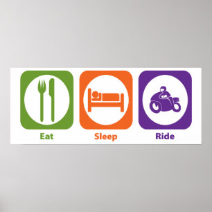Eat Sleep Ride Poster