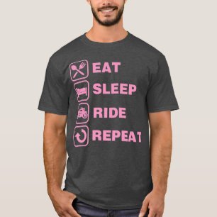 Eat Sleep Ride Repeat Motorcycle Biker T-Shirt