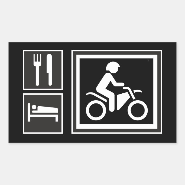 Eat. Sleep. RIDE! Sticker (Front)