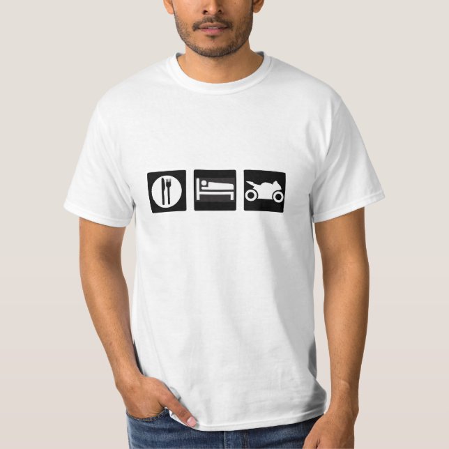 Eat Sleep Ride T-Shirt (Front)