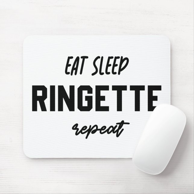 Eat Sleep Ringette Repeat Ringette Player Gifts Mouse Pad (With Mouse)