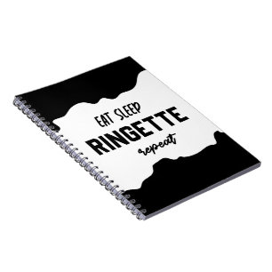 Eat Sleep Ringette Repeat Ringette Player Gifts Notebook