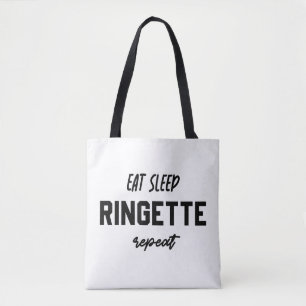 Eat Sleep Ringette Repeat Ringette Player Gifts Tote Bag