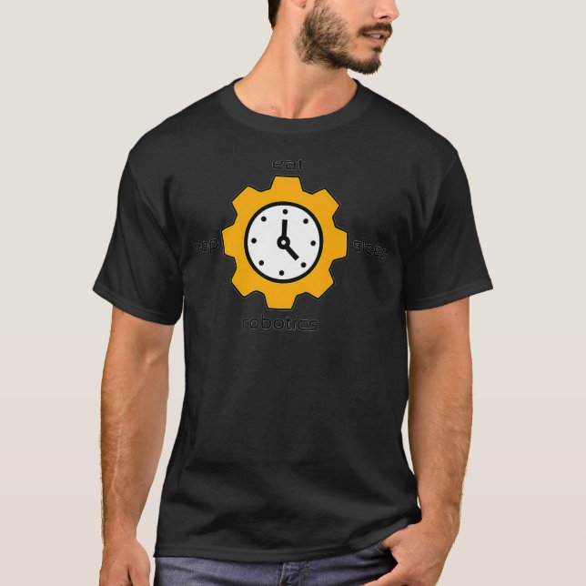 Eat Sleep Robotics Loop Premium  T-Shirt (Front)