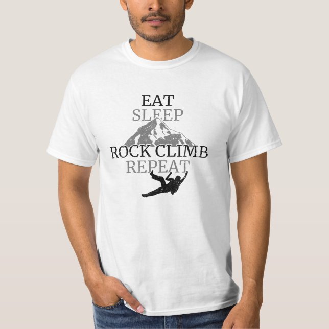 Eat Sleep Rock Climb Repeat T-Shirt (Front)