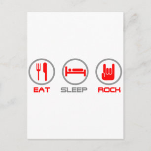 Eat Sleep Rock - Emo, goth, alternative, grunge Postcard