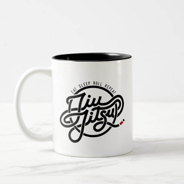 Eat, sleep, roll, repeat | TwoTone Mug (Left)