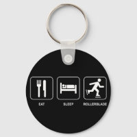 Eat Sleep Rollerblade Keychain