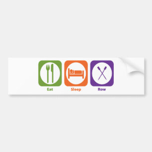 Eat Sleep Row Bumper Sticker