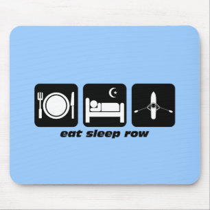 eat sleep row mouse pad