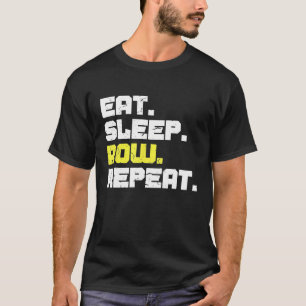 Eat Sleep Row Repeat Rowing Rower Crew Funny Gift  T-Shirt