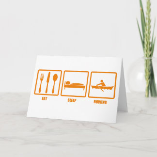 Eat Sleep Rowing Card
