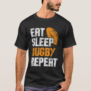 Eat Sleep Rugby Repeat - Rugby Player Coach Sports T-Shirt
