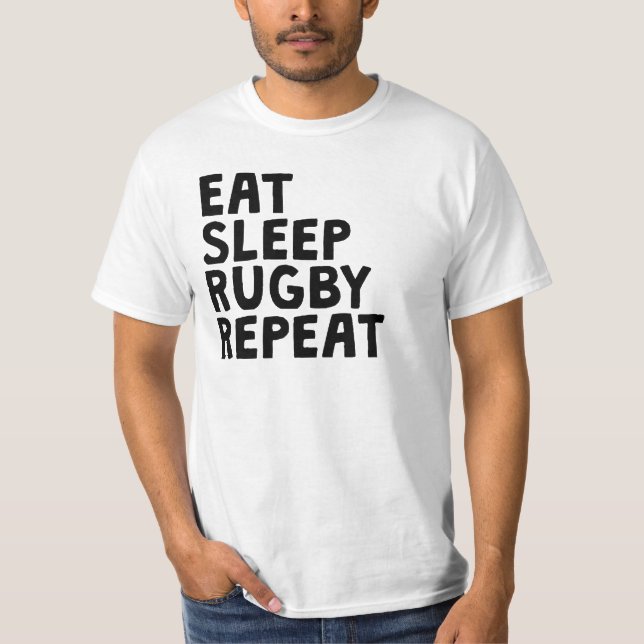 Eat Sleep Rugby Repeat T-Shirt (Front)