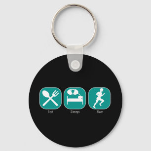 Eat Sleep Run Keychain