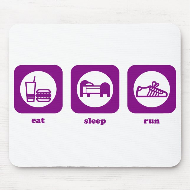 Eat. Sleep. Run. Mousepad (Front)