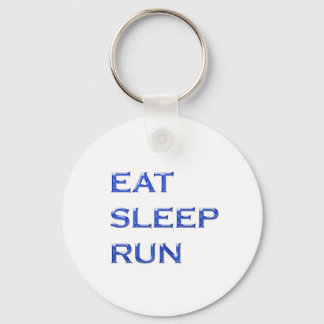 EAT SLEEP RUN NVN102 navinJOSHI wisdom script text Keychain