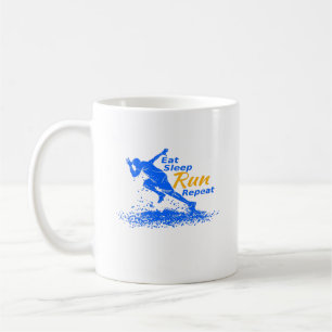 Eat Sleep Run Repeat Gift for Sport Lovers Coffee Mug