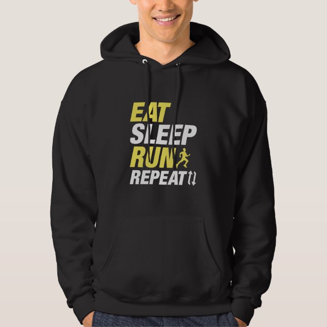 Eat Sleep Run Repeat Hoodie (Front)
