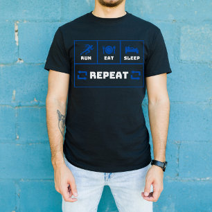 Eat Sleep Run Repeat, Motivational Runner Gift T-Shirt