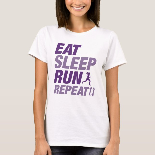 Eat Sleep Run Repeat T-Shirt (Front)