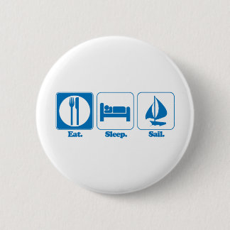 eat sleep sail 2 inch round button