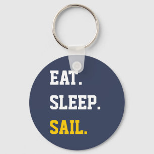 Eat Sleep Sail Keychain