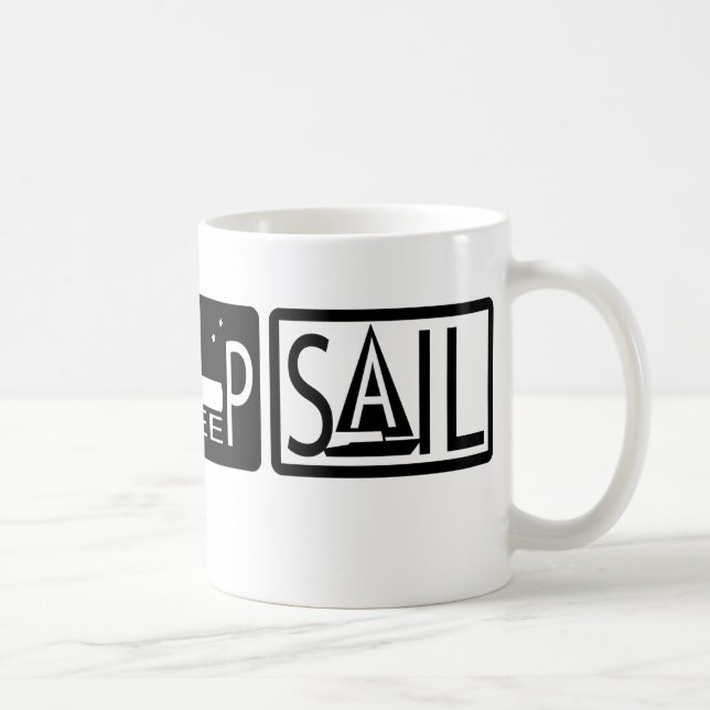 Eat Sleep Sail Mugs (Right)