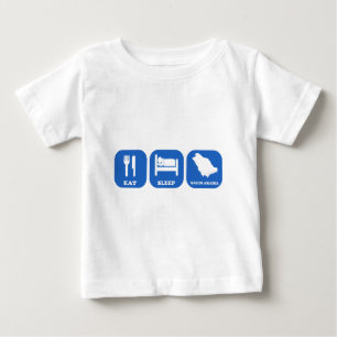 Eat Sleep Saudi Arabia Baby T-Shirt