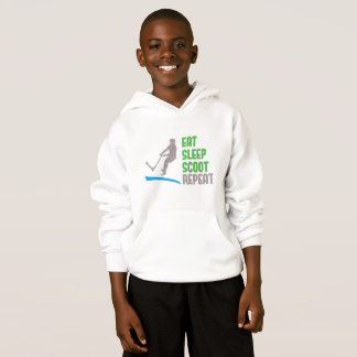Eat sleep SCOOT Repeat, stunt scooter hoodie hoody