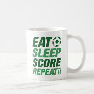 Eat Sleep Score Repeat Coffee Mug