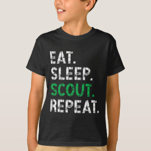 Eat Sleep Scout Repeat Funny Scout For Women Men K T-Shirt