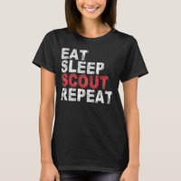 Eat Sleep Scout Repeat Funny Scouting Outdoor Gift