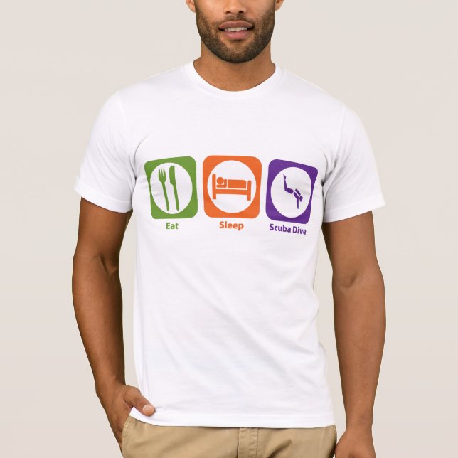 Eat Sleep Scuba Dive T-Shirt (Front)