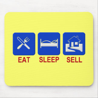Eat Sleep Sell Clear Mouse Pad