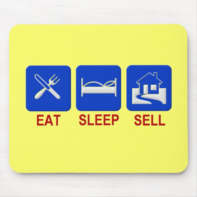 Eat Sleep Sell Clear Mouse Pad (Front)
