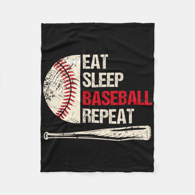 Eat Sleep Sell Repeat Funny Sell Player 1  Fleece Blanket (Front)