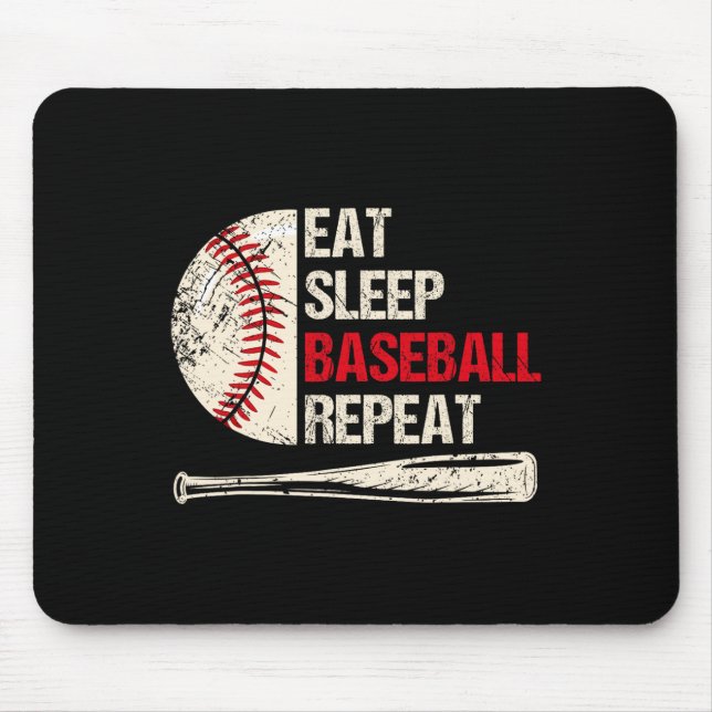 Eat Sleep Sell Repeat Funny Sell Player 1  Mouse Pad (Front)