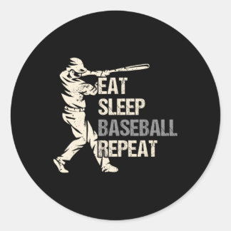 Eat Sleep Sell Repeat Funny Sell Player  Classic Round Sticker