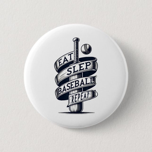 Eat Sleep Sell Repeat Sell Player Cricket T  2 Inch Round Button (Front)