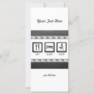 Eat Sleep Shop Chalkboard