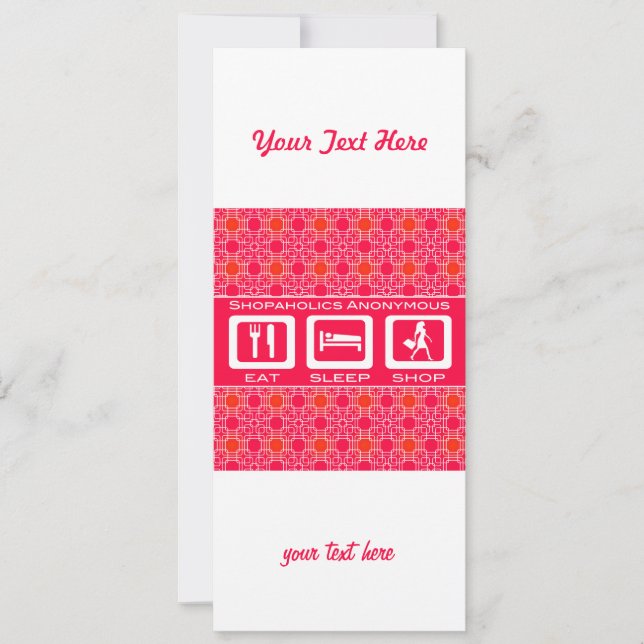 Eat Sleep Shop Pink (Front)