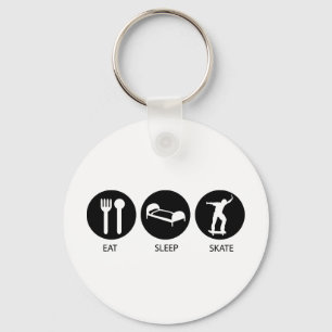 Eat Sleep Skate Keychain