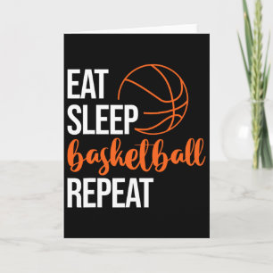 Eat Sleep Sketll Repeat Fun Sport Motivation Desig Card