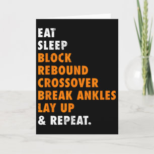 Eat Sleep Sketll Repeat Funny Gift For Sketll Play Card