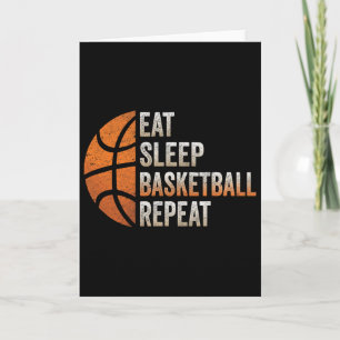 Eat Sleep Sketll Repeat Funny Sketll Coach 1 Card